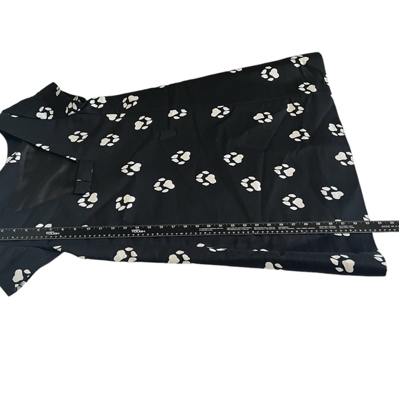 Kate Spade Paw Print Swing Dress Be Daring Black Size 2 NWT - Picture 9 of 11